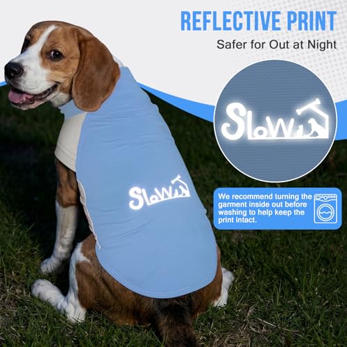 SlowTon 2Pack UV Protection Dog Sun Shirt, UPF50+ Dog Summer T-Shirts, 2XL | Lightweight Breathable Reflective, Quick Dry Stretchy Pet Cooling Clothes for Small Medium Large Dogs, Blue&Green - Image 7