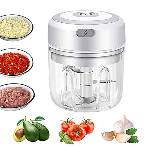 Electric Mini Garlic Chopper,Portable Mini Mincer Electric Food Processor, garlic mincer onion...