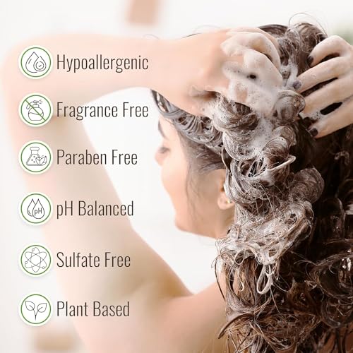 Image of Natural Hydrating Conditioner for Dry & Itchy Scalp - Sulfate Free Dandruff Moisturizing Conditioner with Aloe Vera & Manuka Honey - for Oily Hair & Curly hair - Help Hair Growth with Coconut Oil