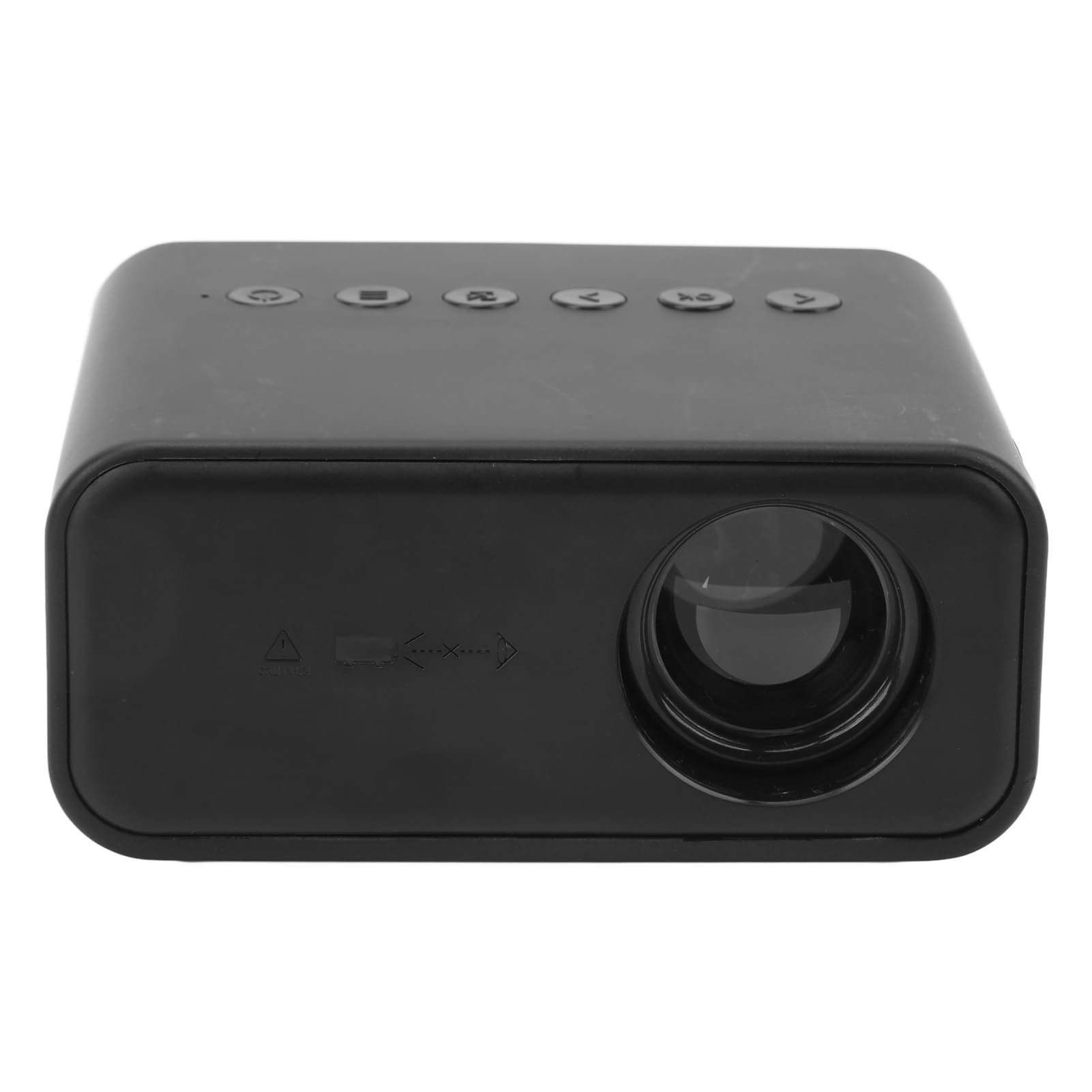 Mini Proiettore Videoproiettore LCD TFT con Telecomando da 15 a 100 Pollici 1920x1080 LED per la Casa (Spina europea)