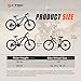 CYBIC 26'' Mountain Bike for Adults & Teens, 21-Speed Bicycle with Lightweight Aluminum Frame, Front Suspension, Dual Disc Brakes for Women&Men.(Black-AL)
