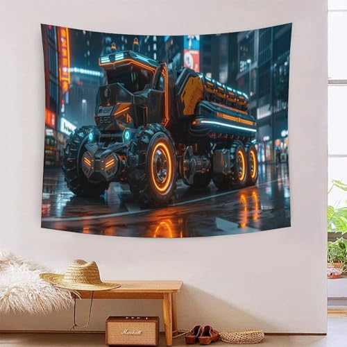 Couverture murale 3D camion pour décorer un salon ou un dortoir