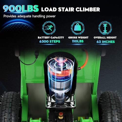 Carretilla eléctrica para escaleras 1250W, carga 900 lbs miniatura 2