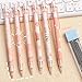 6 Pieces Mechanical Pencils Set Automatic Mechanical Pencils Fruit Mechanical Pencil for Writing Drawing
