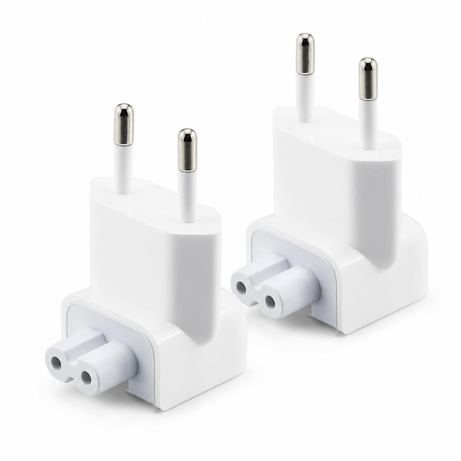VIEVRE 2 sztuki adapter AC wtyczka europejska, wtyczka UE do zasilacza Apple wtyczka zamienna do MacBook, iPada, ładowarki, konwertera, złącze zastępcze