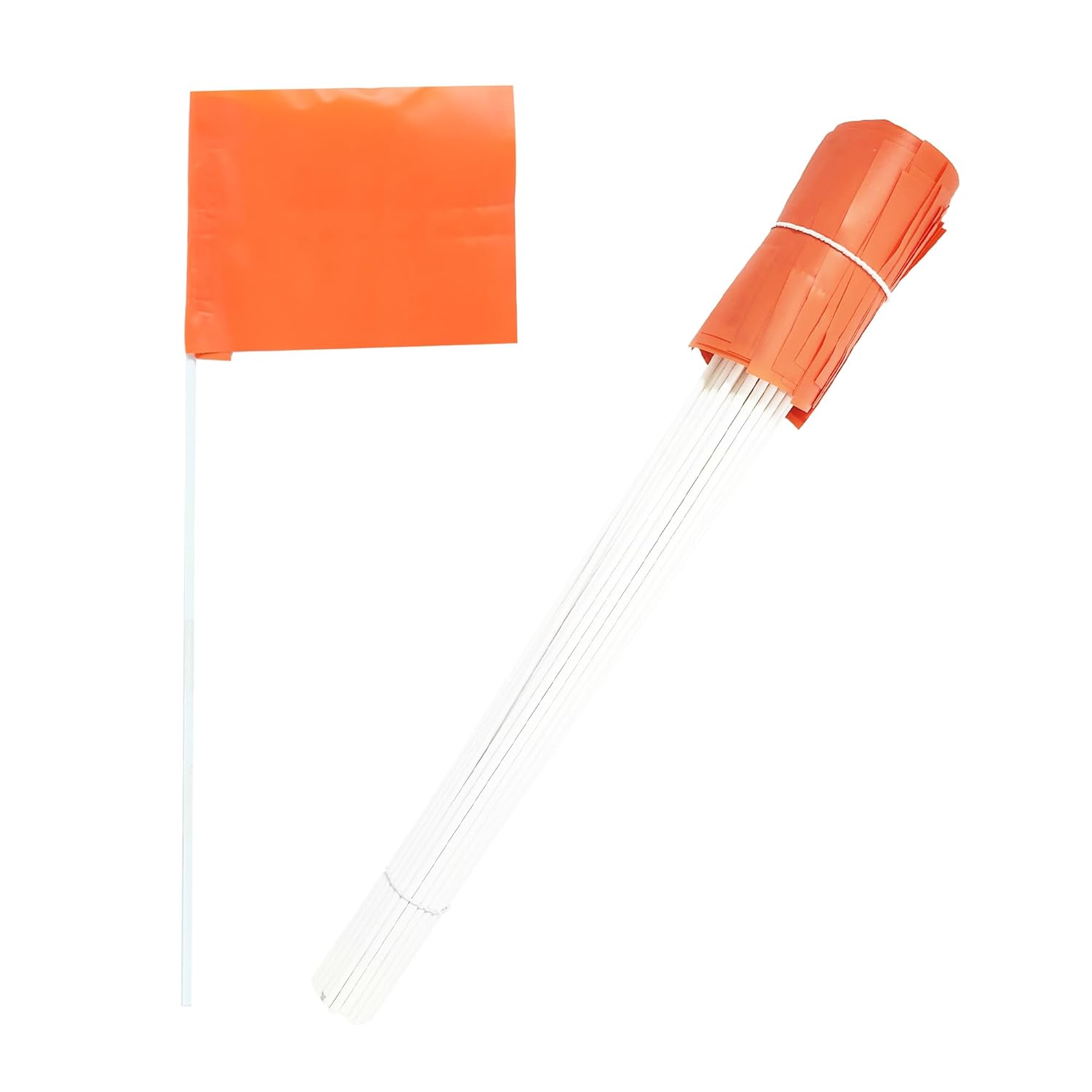 Dogtra Training Flags for GPS Fence Smart Fence 50-Pack Neon Orange Boundary Markers Flexible Weather-Resistant Yard Flags for