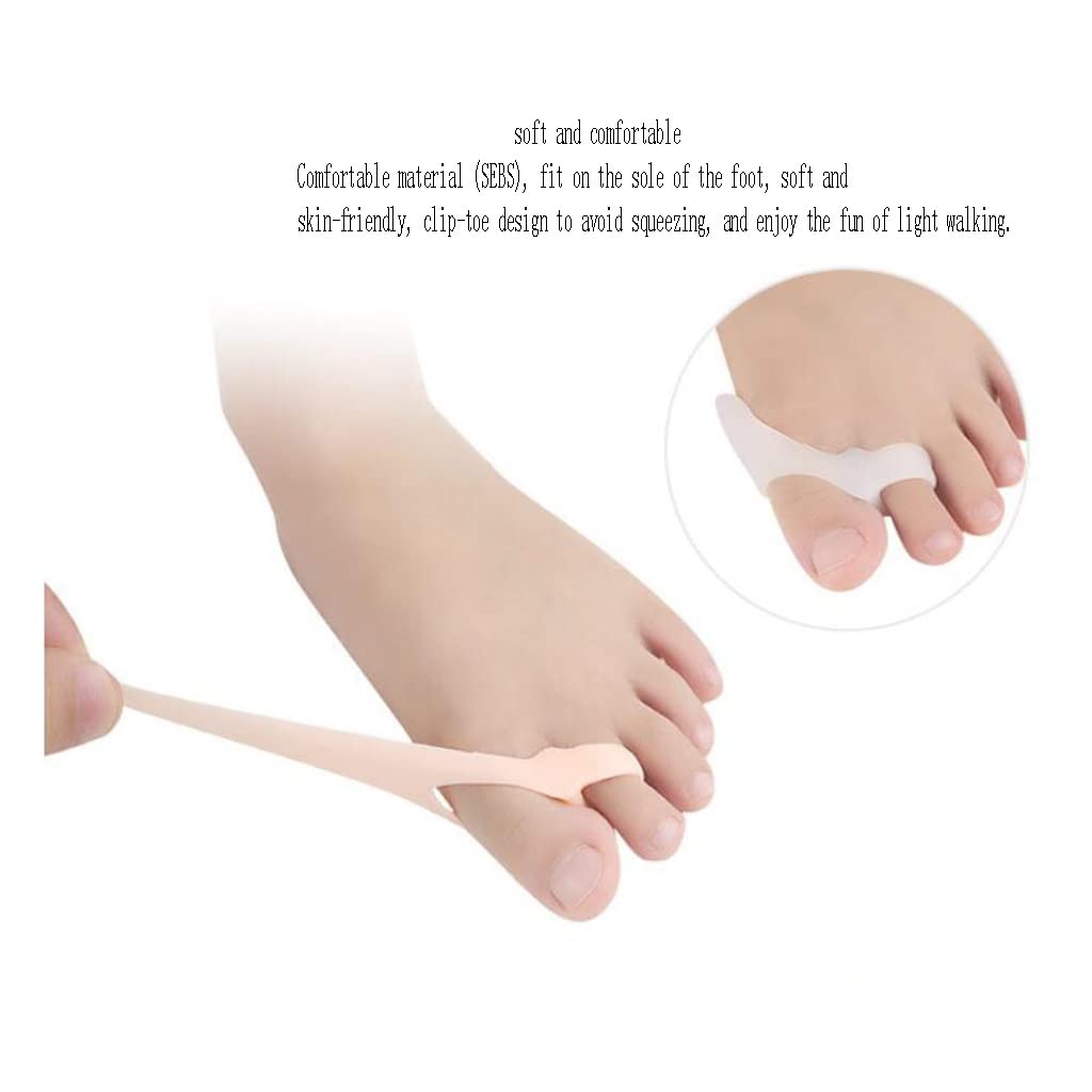 Separadores de dedos de gel de silicona con protector de juanete, alisador de dedos para Hallux Valgus, separador de dedos, alivia el dolor en las articulaciones doloridas del juanete, cuidado de los