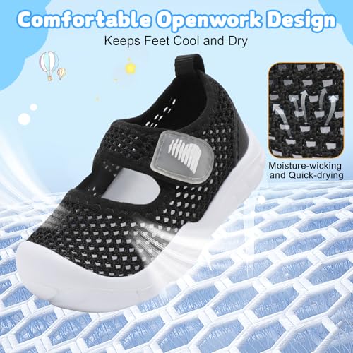 Image of BARERUN Toddler Water Shoes Infant Baby Swim Shoes Kids Barefoot Sandals