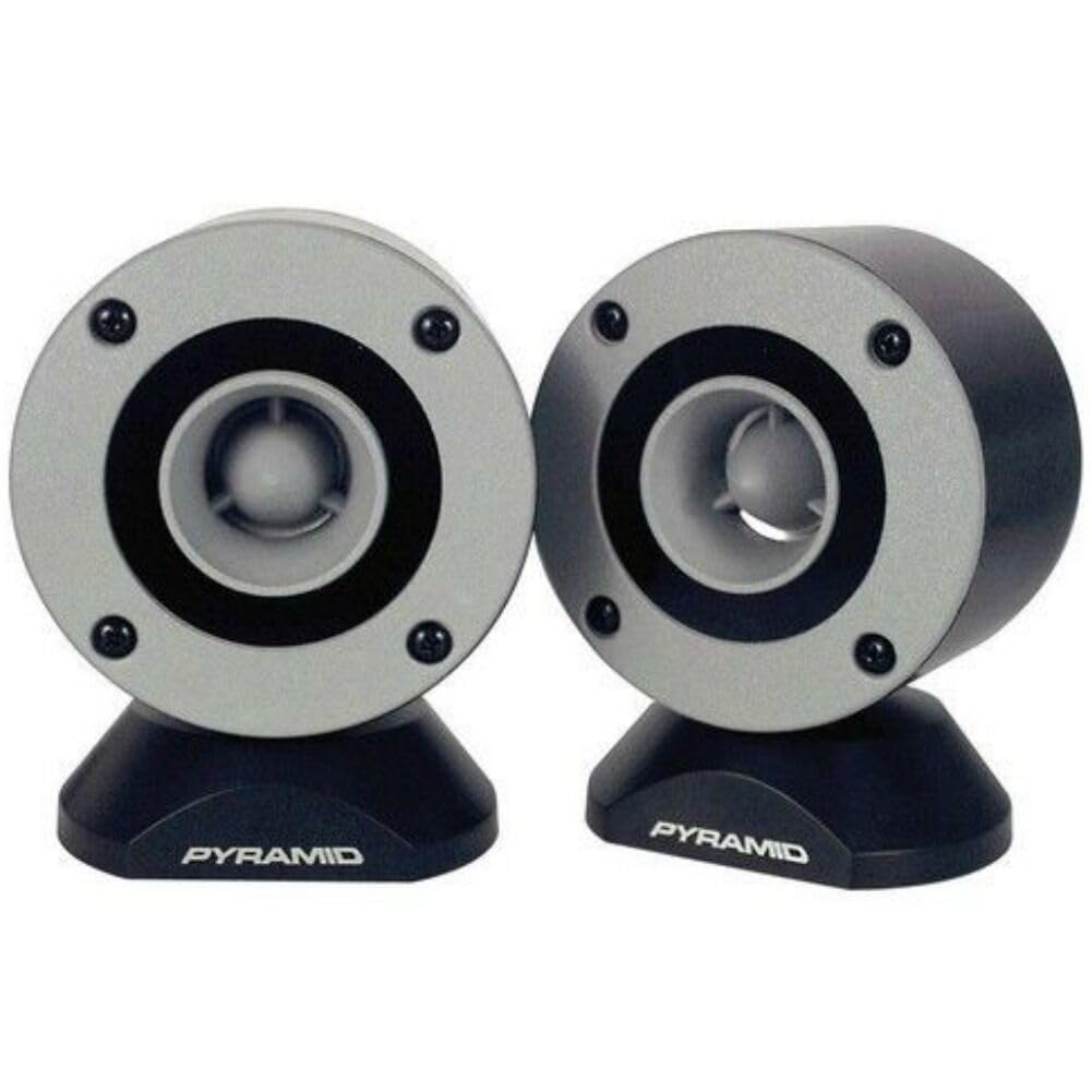 KIT Set FÜR Pyramid TW28 2 graue Superhochtöner 150 Watt rms und 300 Watt max, 4 Ohm Impedanz, 96 dB Empfindlichkeit, für SPL-Einsatz, für Autopanel, paarweise