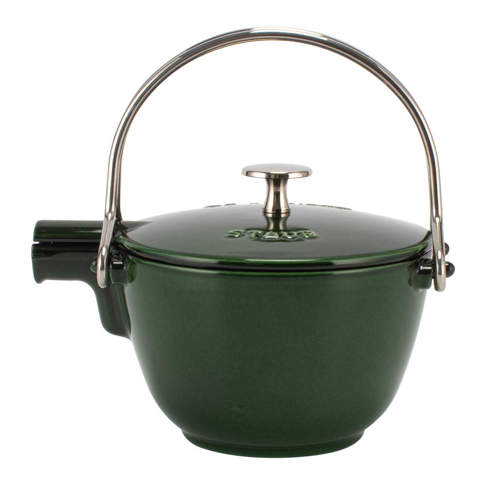 ストウブティーポットラウンドバジルグリーンstaub ほうろう