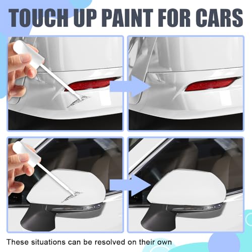 QZTYTY Touch Up Paint for Cars, Touch Up Paint Pen, Scratch Remover for Vehicles, Universal Car Accessories Decoration Touch-up Pen Car Scratch Remover for Minor Scratches for Most Cars (White)