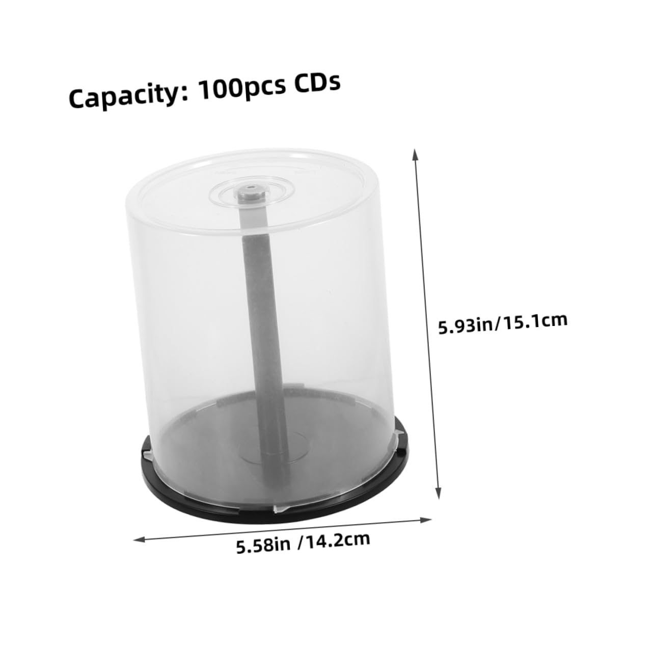 4pièces Support De Rangement Cd Dvd Transparent Plastique Organiseur De Compact Capacité Élevée Pour Protection Organisation