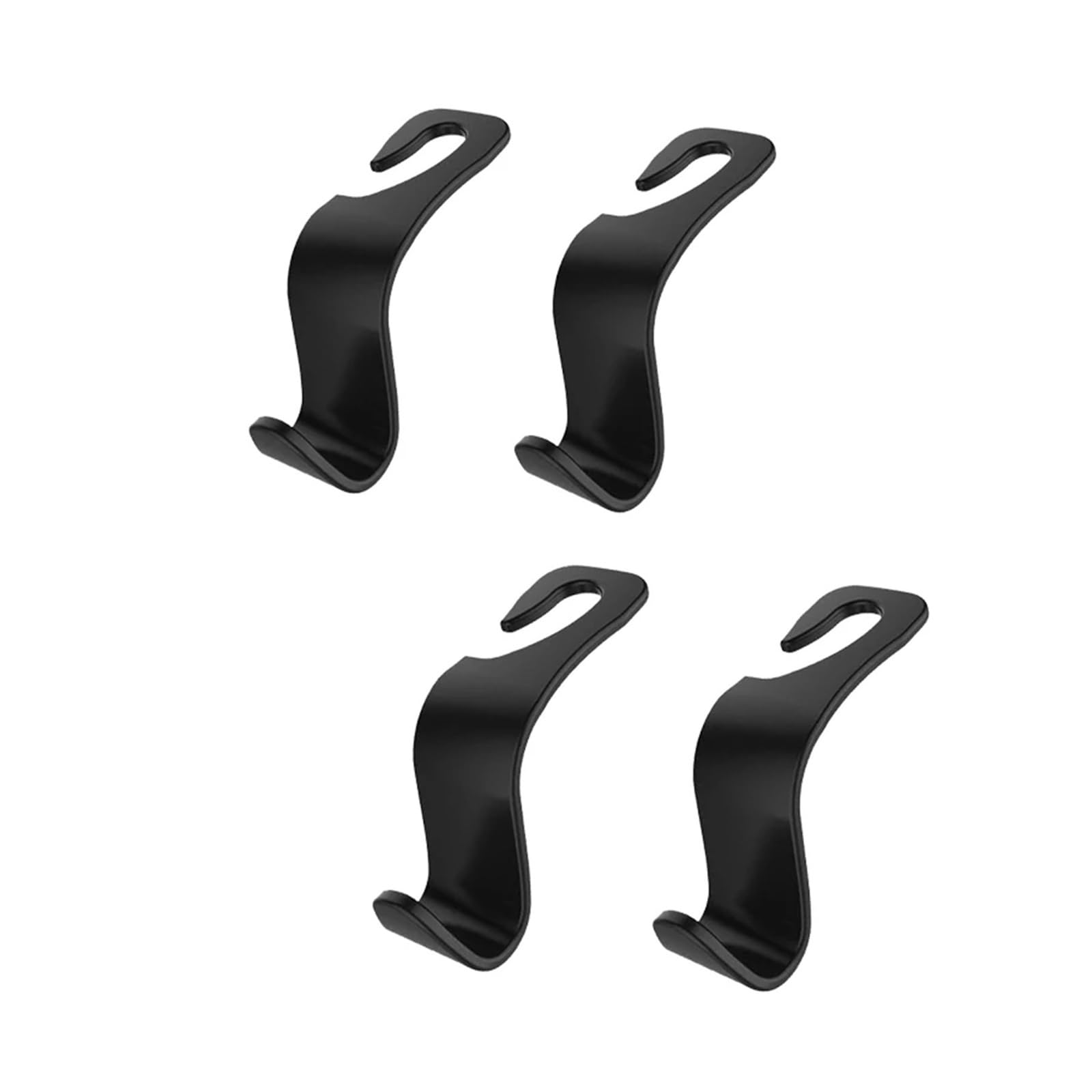 KXFVYNE 4Pcs Carbon Fibre Hook Car Headrest Back Organizer Hanger Handbag Clothes Bracket Interior Accessories(4Pcs Plastic)