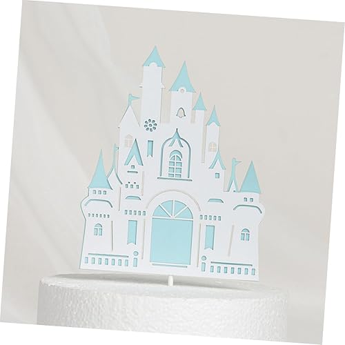 Miniatura 7 de BESTOYARD 6 piezas de inserción de pastel de castillo, suministros de fiesta de cumpleaños, decoración de cumpleaños, decoración de boda, tazas de