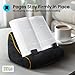 Gifts for Readers & Writers Tablet & Book Stand, Soft Reading Pillow, Book Holder with Pockets for Storage, Suitable for eReader/iPad/Kindle or Galaxy Devices, Book Couch Black
