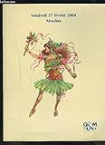 catalogue moulinex 2017  CATALOGUE DE VENTE AUX ENCHERES - VENDREDI 27 FEVRIER 2004 MOULINS - AQUARELLES ORIGINALES POUR COSTUMES DE THEATRES, OPERAS, OPERETTES, CINEMA... VERS 1900 A 1940) - VENTE SUITE LIQUIDATION JUDICIAIRE.