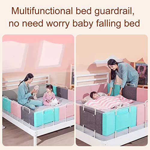 Bed Rail For Toddlers, 4Pcs Upgrade Reinforced Bed Guard Rail For Adults, Kids, Children, Twin, Free Combination Baby Bed Rail Guard For Full-Size Mattress, Strong Iron Support, Not Falling (Gray) #TOP1