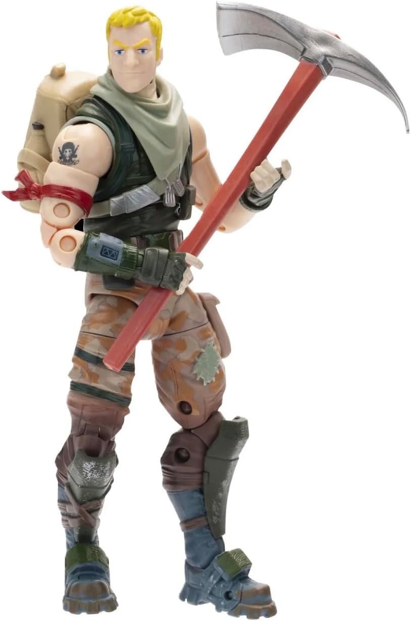 Fortnite Action Figure 5-Pack Set with Virtual Items, Deep Frost Wrap, Leviathan, DJ Yonder, Jonesy, Rabbit Raider, 15 Pieces, Ages 8+
