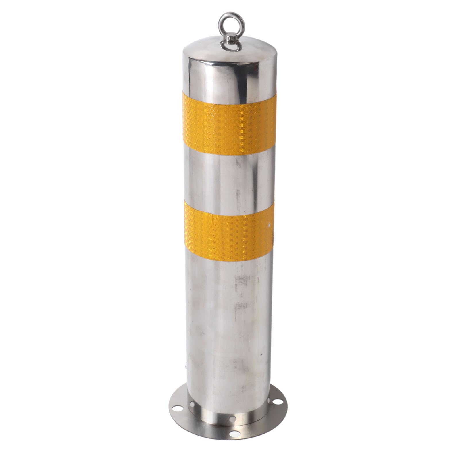 Focket Stalowy Bollard Ochronny z Paskiem Odblaskowym, Heavy Duty, ze Stali
