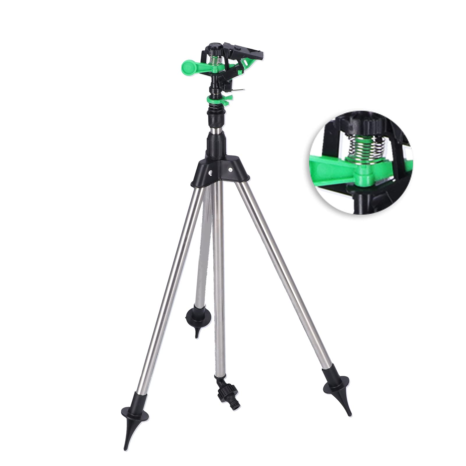 Lawn Sprinkler, Watering Sprinkler Portable Adjustable with Tripod for Home for Agriculture