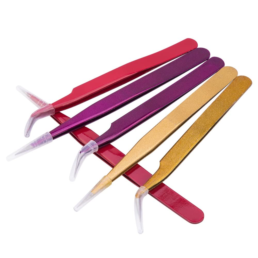 Präzisions-Pinzetten-Set, Edelstahl, Augenbrauen-Pinzette, Wimpernverlängerung, Werkzeug, Make-up-Set