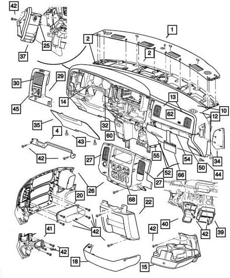 Mopar 0YC45XDVAB - Dash Panel Ashtray