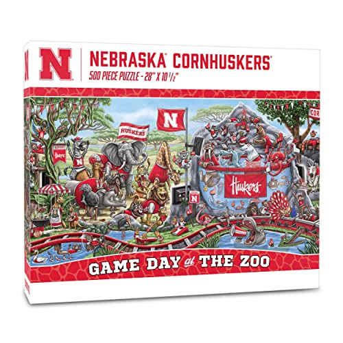 YouTheFan NCAA Nebraska Cornhuskers Game Day at The Zoo 500pc Puzzle