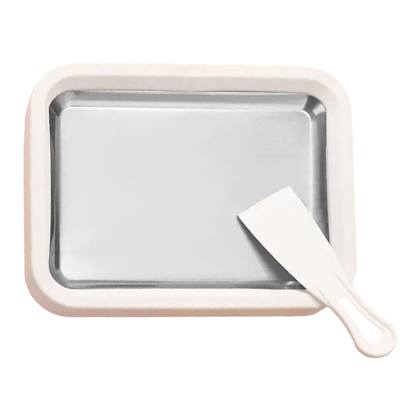 At-Home Rolled Ice Cream Maker Kit Instant Freeze Plate with Scraper DIY Homemade Ice Cream Roller Tray for