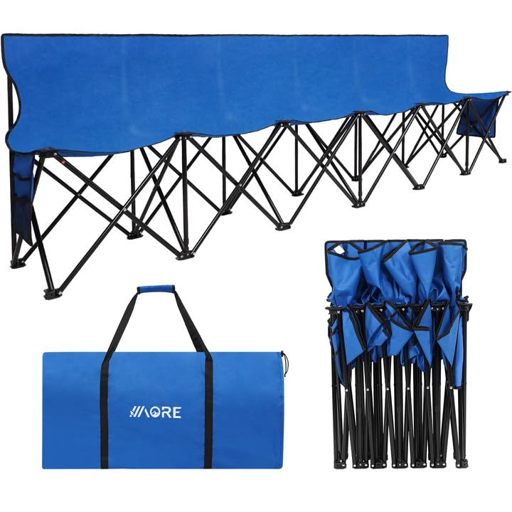 1MORE Blue 6-Seat Folding Bench