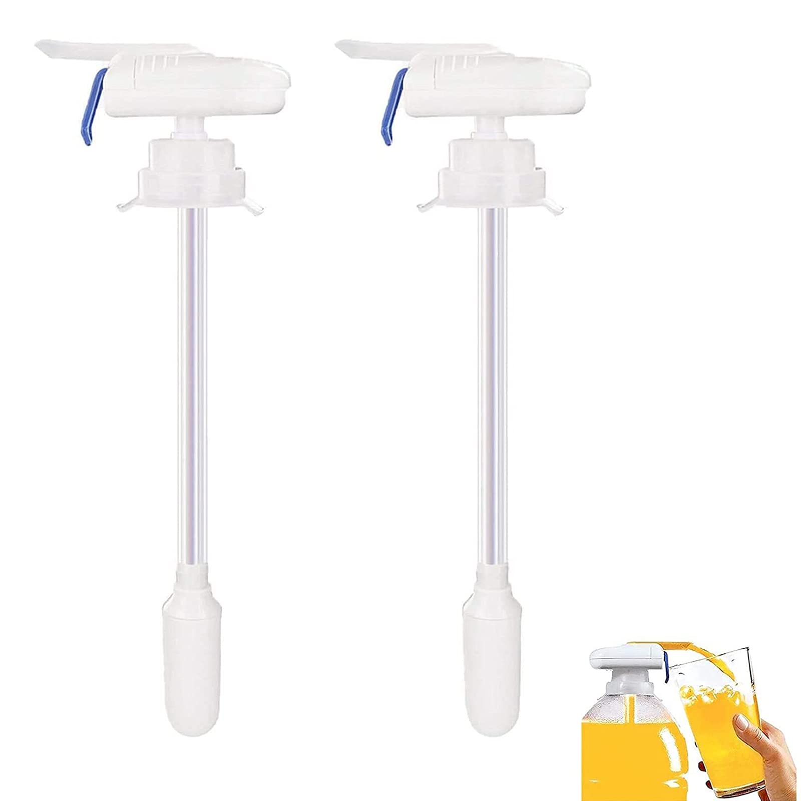 Magic Tap Automatic Drink Dispenser, Electric Portable Tap Drink Pump Dispenser, Magic Electric Tap for Milk Juice Beer Spill Proof, As Seen on TV Beverage Dispenser (2pcs)