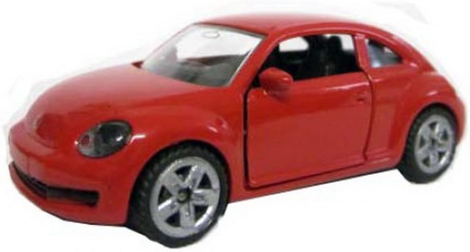 siku 1417, VW Beetle, Metal,Plastic, Red, Opening doors, Rubber tyres