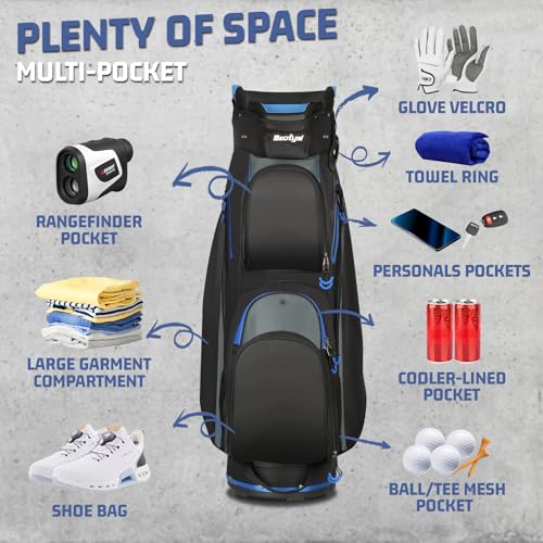 Beutyal 15-Way Golf Cart Bag