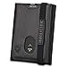 Produktbild DODENSHA Mini Kredikartenetui, Geldbörse Herren Slim, Portemonnaie Herren mit Münzfach, Leder Geldbeutel Männer, Kleine Brieftasche mit 1 Geldscheinfächer, ID-Fenster, 6 Kartenfächer (Schwarz)