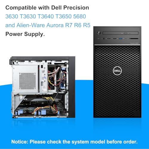 Fuente de alimentación ATX 460W compatible Dell Precision miniatura 3