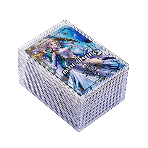 Utctbc Card Protectors 10 Hard Acrylic Case Cards Sleeves Clear Card Brick Top Loaders + 50 Protective Sheath Fit For Trading Cards Standard Sports Cards Baseball Cards Football Cards Basketball Cards #TOP29