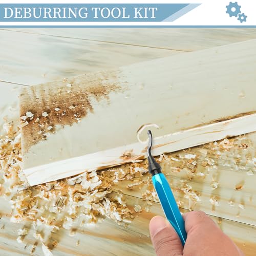 deburring tool with 12 high speed steel blades deburring tool 3d printing deburring tool for metal resin copper plastic pvc pipes 3d printed edges 1 blue handle
