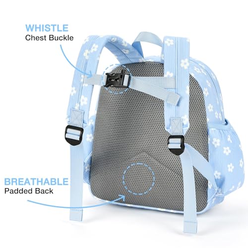 Image of STEAMEDBUN Corduroy Kids Backpack for Girls and Boys 5-8: Girls Backpack for Elementary Kindergarten - 15 inch Cute Backpacks for Kids - Floral