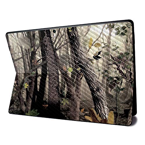 Image of MightySkins Carbon Fiber Skin for Microsoft Surface Pro X - Tree Camo | Textured Carbon Fiber Finish | Easy to Apply, Remove, and Change Styles | Made in The USA