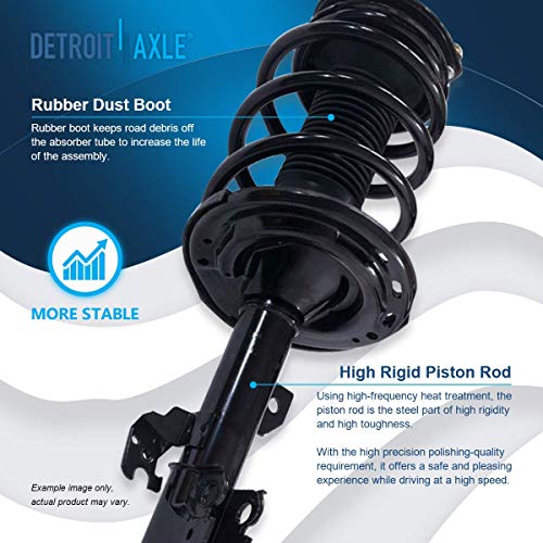 Image of Detroit Axle - 2 Front Struts for Toyota Camry Avalon Solara Lexus ES350 | 2006 2007 2008 2009 2010 2011 2012 Left and Right Complete Strut w /Coil Spring Assembly Replacement