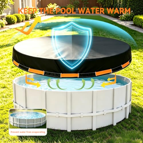 Cobertor Redondo Para Piscina 15 FT Resistente PE miniatura 6