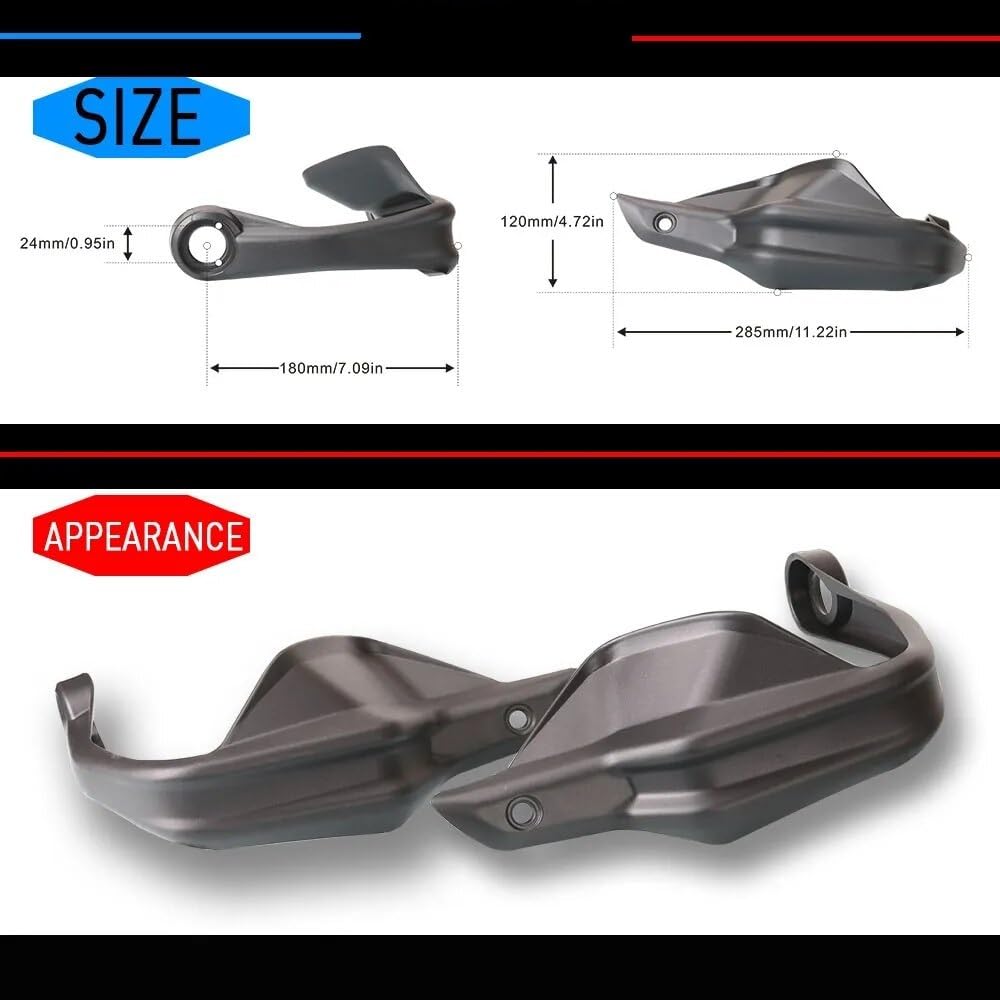 Guardamanos para Moto para Hon&da XADV X-ADV 750 X ADV 750 XADV750 Protectores Mano para Motocicleta Palancas De Embrague De Freno Protector Parabrisas con Logotipo(1)