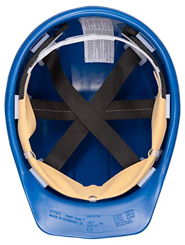 Foto von Uvex Superboss Schutzhelm - Belüfteter Arbeitshelm für die Baustelle - Blau Blau