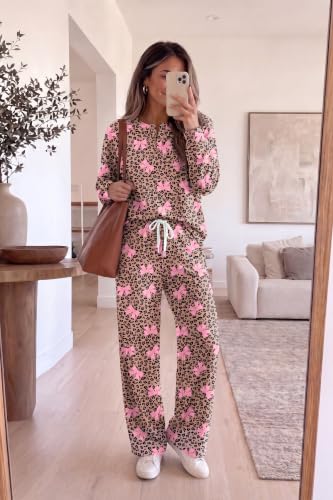 Ekouaer Pajamas for Women Set Soft 2 Piece Lounge Set Fall Outfits - image 3