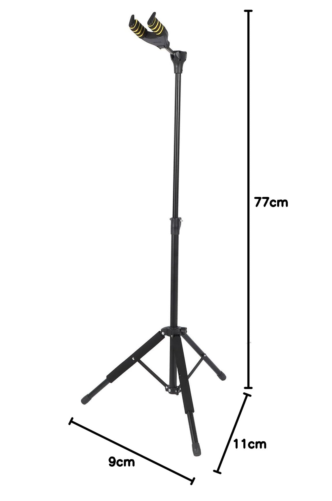 Stojak na gitarę Blokada Grawitacyjna Metalowy Składany Uchwyt na Elektryczny Bas Akustyczny Ukulele Wiolonczela Wiele Instrumentów