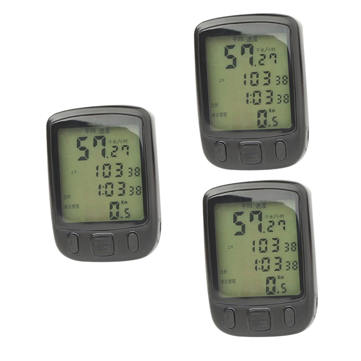 YARNOW 3pezzi Odometro Per Con Display Lcd Computer Per Mountain Bike Facile Installazione e Batteria Rimovibile Per Attività Outdoor