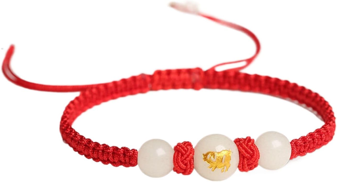 Fangool WW-09L753 十二生肖 Zodiac Bracelets for Women Men,Birthday Zodiac Gifts夜光红绳手链全绳本命年幸运男女发光夜光配饰编织