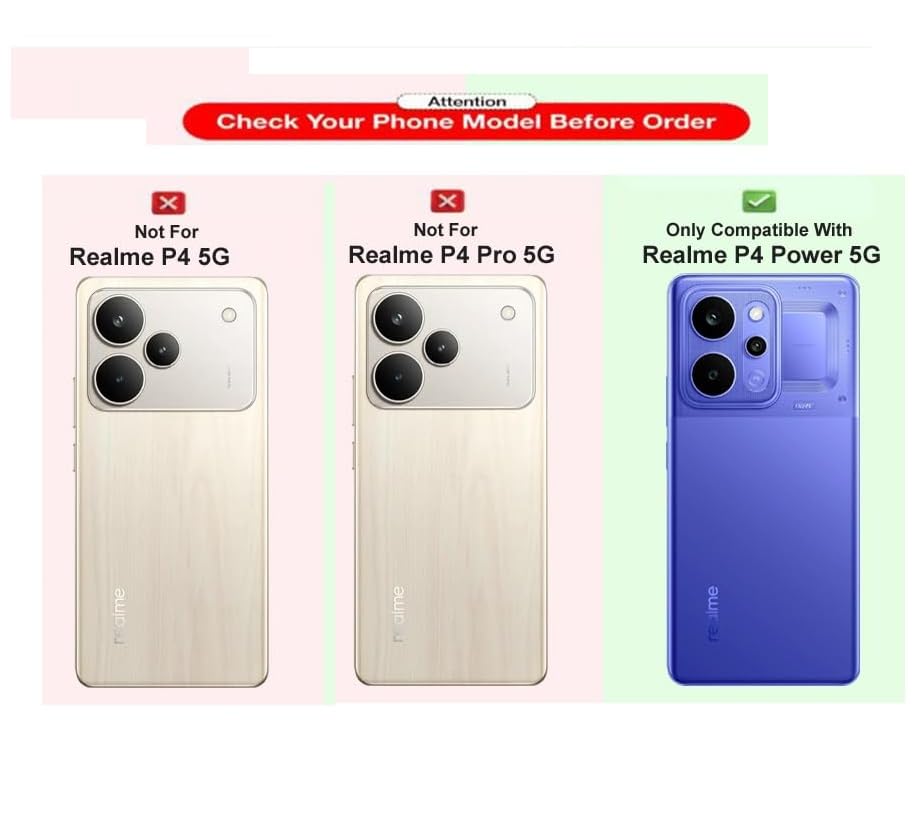 Image of Genuine Leather Inside Back TPU Wallet Button | Magnetic Stand & Card Slot Dual Layer Flip Cover Compatible for Realme RMX5107 / P4 Power 5G - Navy Blue