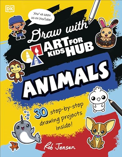 Draw with Art for Kids Hub Animals Paperback Jensen, Rob Art for Kids Hub