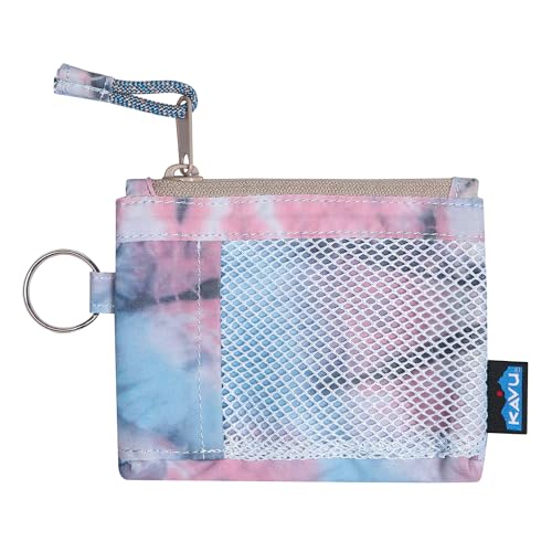 KAVU Stafford Zip Wallet Water Resistant Hiking Pouch - Spiral Tie Dye