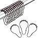 Amazer Rustproof Stainless Steel Shower Curtain Rings Hooks, Set of 12 (Polished Bronze)
